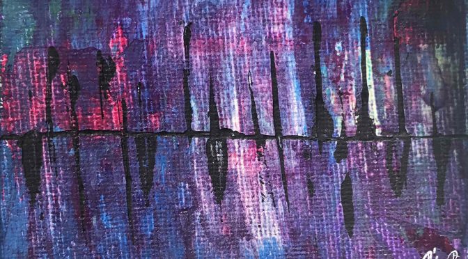Lost in the echo – abstract acrylic painting